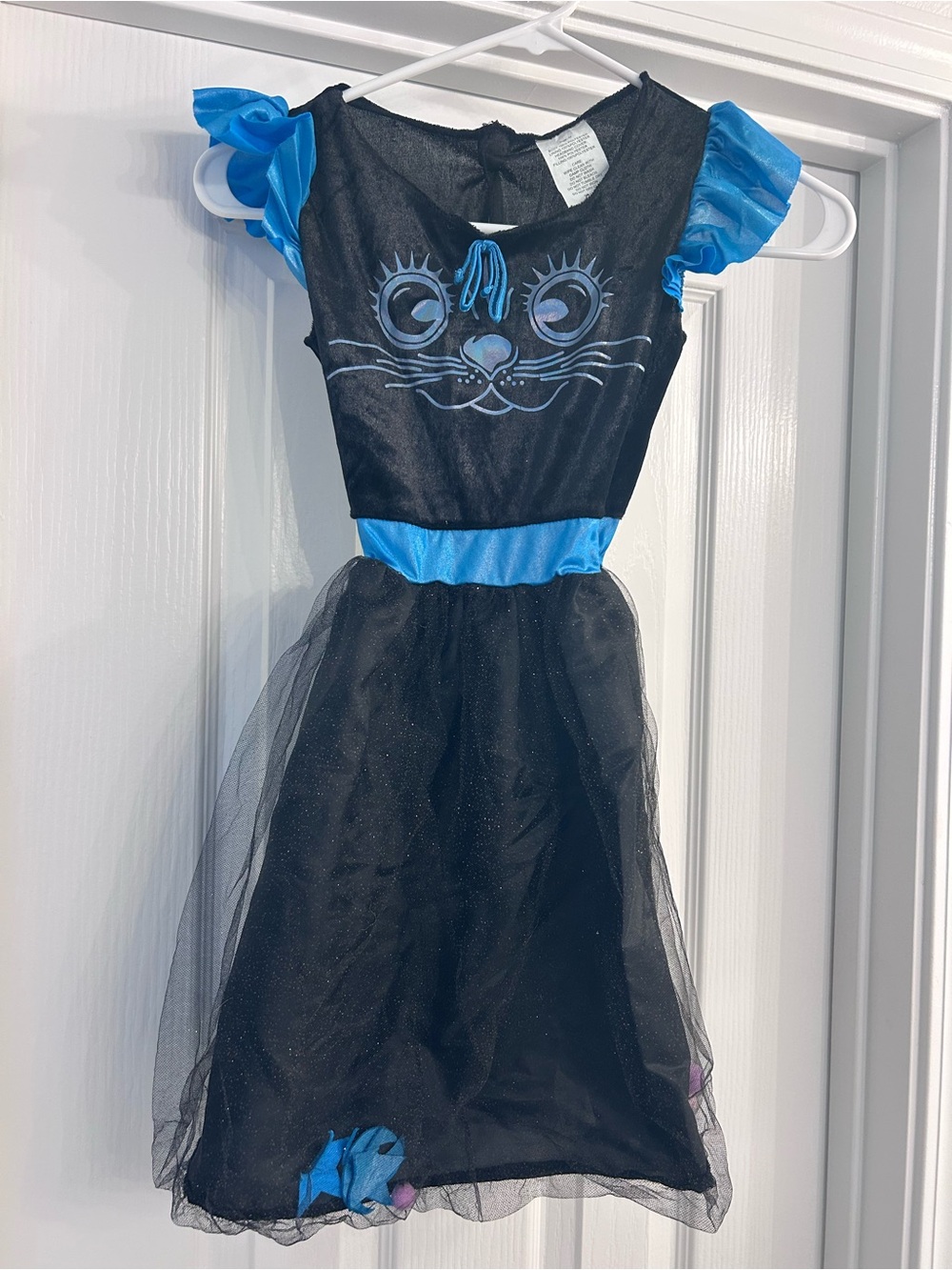 Target Black and Blue Cat Costume Dress sz M